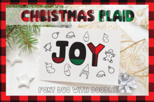 Christmas Plaid: A Festive Font for Creative Expression