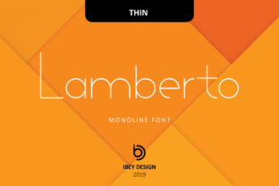 Lamberto Thin: A Bold and Contemporary Approach to Classic Lettering