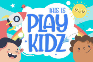 Playkidz: A Playful and Authentic Display Font for Kids-Themed Crafts