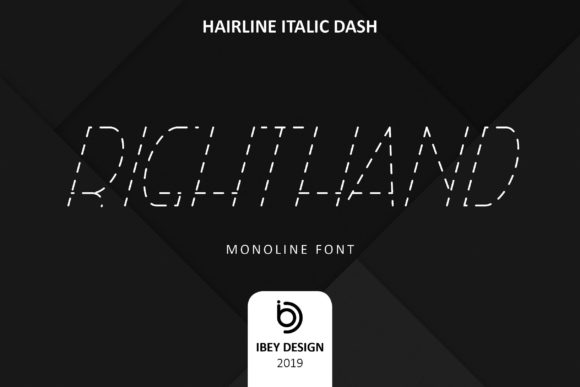 Righ THand Hairline Italic Dash: The Subtle Power of a Single-Line Font