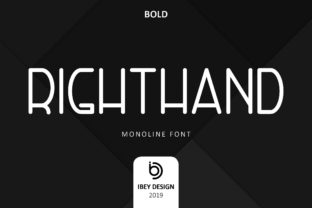 Right Hand Bold: A Modern Monoline Font for Versatile Design