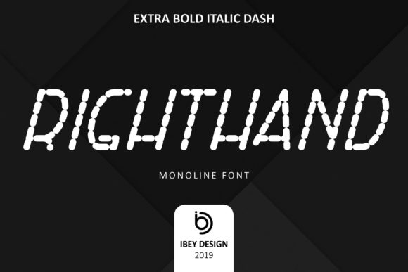 Right Hand Extra Bold Italic Dash: A Bold Choice for Modern Design