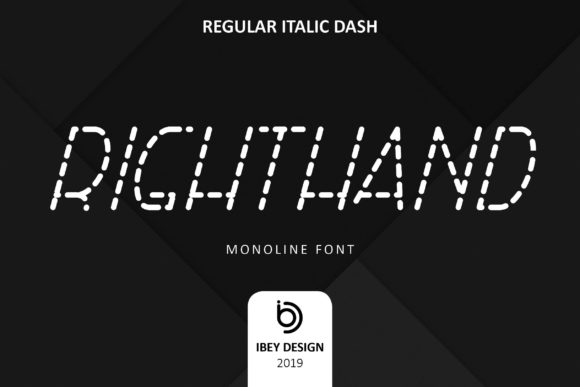 Right Hand Italic Dash