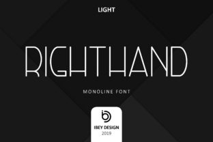 Right Hand Light: A Modern Monoline Font for Versatile Design